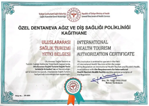 О нас 5 Certified by the Turkish Ministry of Health